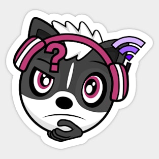 Thinking Melody Skunk Sticker